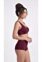 Women's Front Snap-On Padded Seamless Laser Cut Underwire-Free Gathering Bra - 2