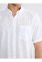 Regular Fit Linen Blend Men's Shirt (S6) - 3
