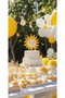 Sun-Themed Birthday Celebration Set Summer Party Age Concepts Smiling Sun Foil Balloon + 10 Yellow Balloons Set - 4