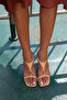 Heels 2628 - Caramel Women's Heels with Minimal Gold Accessories - 3