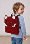 Children's Bag with Felted Cat Figure
