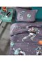 Clasy Ranforce 2-Piece Pillowcase with Cover 50X70 +5 cm Flounce Space Anthracite