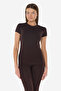 Women's Brown Round Neck Short Sleeve Modal Body 191 - 3