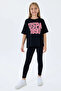 4-15 Years Old Licensed Us Polo Assn Girl's Set-Black - 3