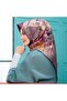 Silk Scarf - Nostalgia Series - 7915d 32 - Sura - Wild Flower Pattern, Lilac, Pastel Magenta