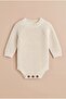Baby Knitted Knitwear Bodysuit Long Sleeve Buttoned Unisex Knitbody