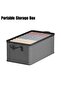6Pcs Fabric Closet Organizer Set – Multi-Grid Wardrobe Storage Boxes, Grey - 3