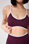 Coreline Padded Seamless Sports Bra - with Piping Detail - 8