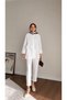 Women's Alerli Seyyar Belt Pack Poplin Shirt Tunic - White - 4