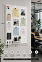 Magnetic Board - Magnet Board - White Magnetic Gift Board for Office/Study Room Metal Magnet Souvenir Board 70X50Cm - 4