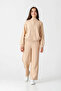 8-12 Years Berceste Soft Girl's Suit-Latte