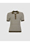 Khaki Slim Fit Polo Collar T-Shirt 50324128-Vr027 - 7