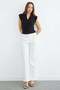 Shoulder Shoulder Pad Piece Double-Breasted Collar Blouse - 6