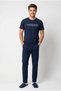 Özkan 1000-12-13-14 Men's 100% Cotton Crew Neck Short Sleeve Pajama Set with Pockets - 2