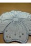 6 Pieces of Coffee Napkins with Pearls and Daisy Design, Special Stain-Proof Fabric - 2