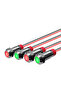 12-24V 12mm Green Waterproof IP67 Signal light Metal LED Warning Indicator Light Signal Lamp Pilot W - 3