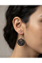Black Tulip Earrings - Women's Minimalist & Lightweight Design Earrings - 2