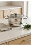 30 cm Large Deep Steel Pot,18/10 Stainless Steel Induction Base with Glass Lid,For Ashura,Jam,Soup Pot - 5