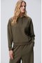 Haki Kapüşonlu Sweatshirt - 4
