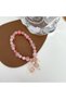 Hot Stamping Pink Crystal Natural Stone Bracelet Reiki Energy Strand Bracelets Bangles For Women Pra - 5