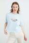 Fruit Embroidered Slit Oversized T-Shirt - 6