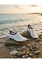 Mother-Daughter (24-42) White Gold Leopard Non-Slip Sole Sea Shoes - Flexible Beach and Pool Shoes - Sea Boots - 3