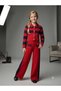 Girl's Striped Gold Buttoned Knitwear Cardigan Pocket Trousers Set of 2 - 2