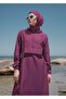 Long Hijab Swimsuit Set of 3 Plum - 3