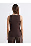 Nevavm Women's Square Collar Stoned Tank Top with a Difference - 5