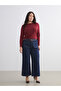 Lcw Everyday Plum Boat Neck Gathered Blouse - 6