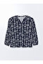 Original Women's Blouse with a Unique Collar Pattern - 5