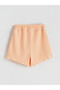 Two Mt Shop Quality Lcw Kids Coral Elastic Waist Basic Girls' Shorts - 3