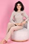 Love Embroidered Plus Size Pajama Set - 2