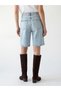 Two Mt Shop Quality Lcw Jeans Indigo Denim Straight Bermuda Women's Jean Shorts - 4