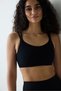 Black Medium Support Back Detailed Sports Bra - 2