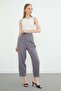 Striped Zippered Pants with Pliers Pocketed - 5