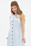 Linen Look Pleated Maxi Dress - 5