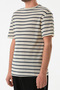 Striped Openwork Crew Neck Knitwear T-Shirt - 5