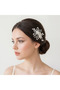 Stylish and Elegant Wedding and Engagement Bridal Crown and Hair Accessory with Completely Handmade Crystal Stones - 4