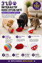 مجموعة من 3 ألعاب تفاعلية للقطط - فأرة قطيفة مع صوت، كرة إسفنجية بألوان قوس قزح، كرة بلاستيكية مع جرس