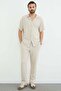 Elastic Waist Ribbed Pocket Trousers - 4