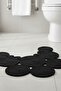 Jute Double-Sided Washable Toilet Seat Cover - Geometric Patterned Bath Mat (36X50 cm) - 3