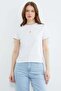 Metal-Accented Crew Neck T-Shirt - 2