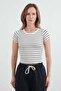 Basic Striped Ribbed T-Shirt - 6