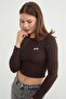 Stretch Fabric Crop Body with Bow Embroidery - 5