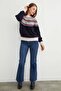 Patterned Crew Neck Knitwear Sweater - 4