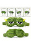 green 3D Frog Sleep Mask Natural Sleeping Eyeshade Women Men Creative Cartoon Soft Portable Blindfol - 2