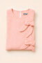 Girl's Summer Dress with Bow, Muslin Fabric - 3