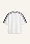 Loose Fit Crew Neck Short Sleeve Ecru T-Shirt G6484Ax26Sm - 2