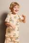 100% Cotton Animal Printed 2-Piece Salmon Pajama Set for Baby Boy H8212A526Hs - 2